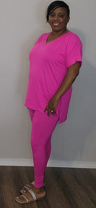 Taj set- Hot Pink